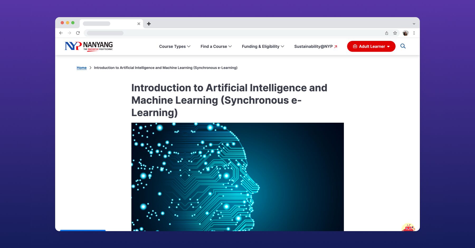 nanyang-polytechnic-introduction-ai-machine-learning-singapore-2026 Nanyang Polytechnic Introduction to AI and Machine Learning - 1-day synchronous e-learning course with SkillsFuture subsidies