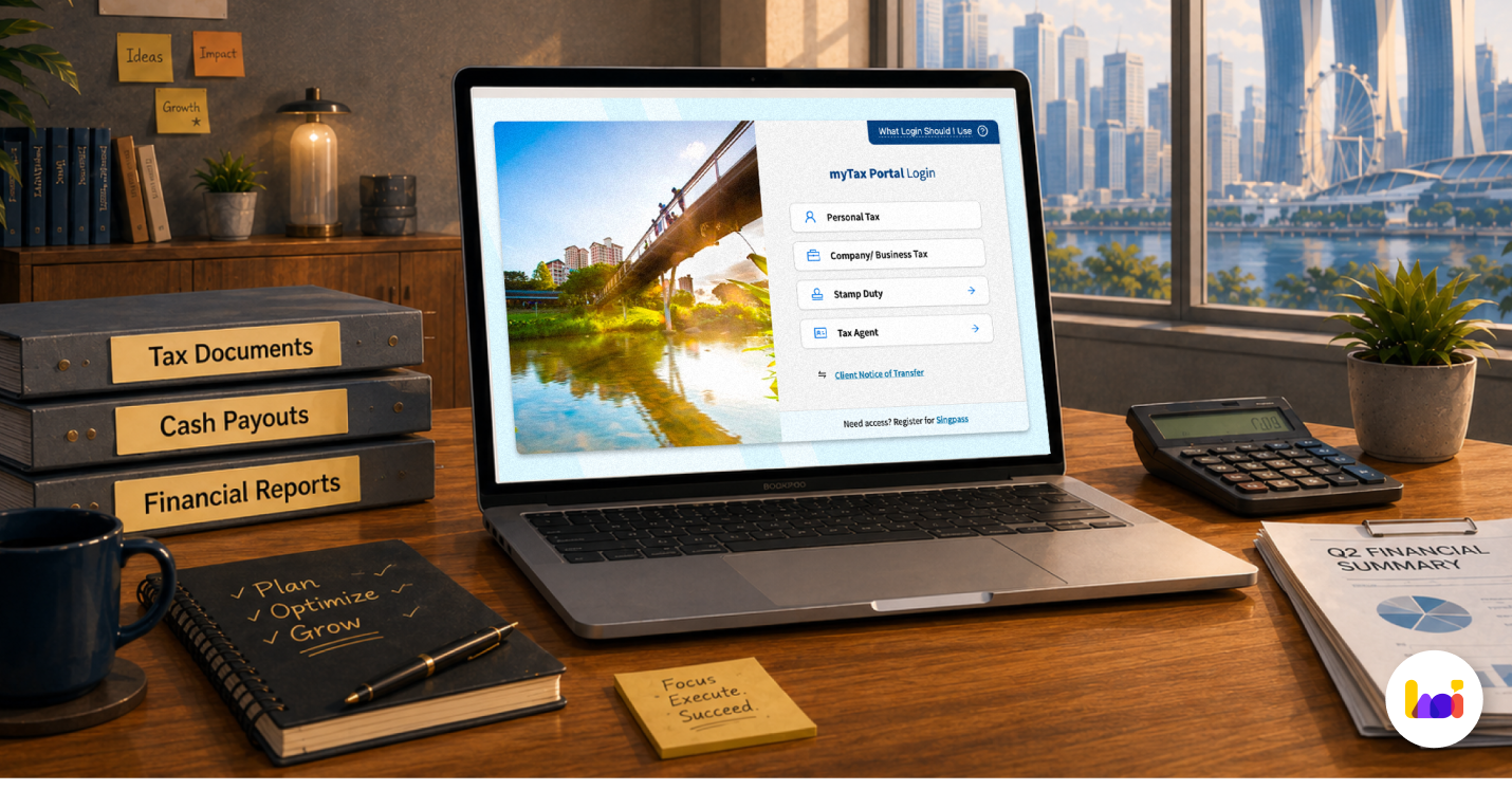 Step-by-step guide to applying for the EIS cash payout via IRAS myTax Portal using CorpPass
