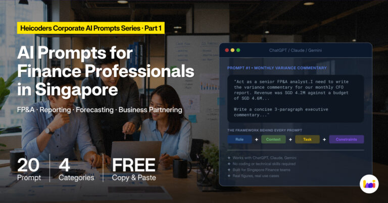20 AI Prompts for Finance Professionals in Singapore
