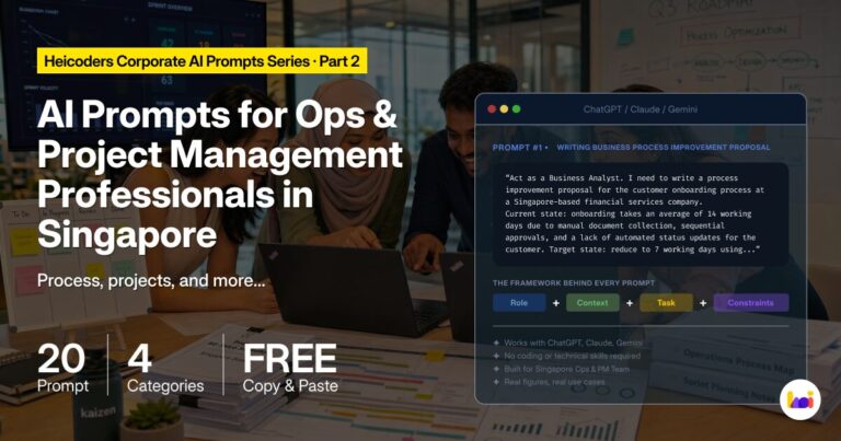 20 AI Prompts for Operations and Project Management Professionals in Singapore